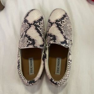 Steve Madden Snakeskin Slip Ons